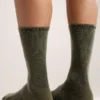 Chaussettes mi-hautes en laine mérinos