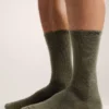 Chaussettes mi-hautes en laine mérinos