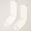 Chaussettes mi-hautes en matière synthétique