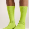 Chaussettes mi-hautes en matière synthétique