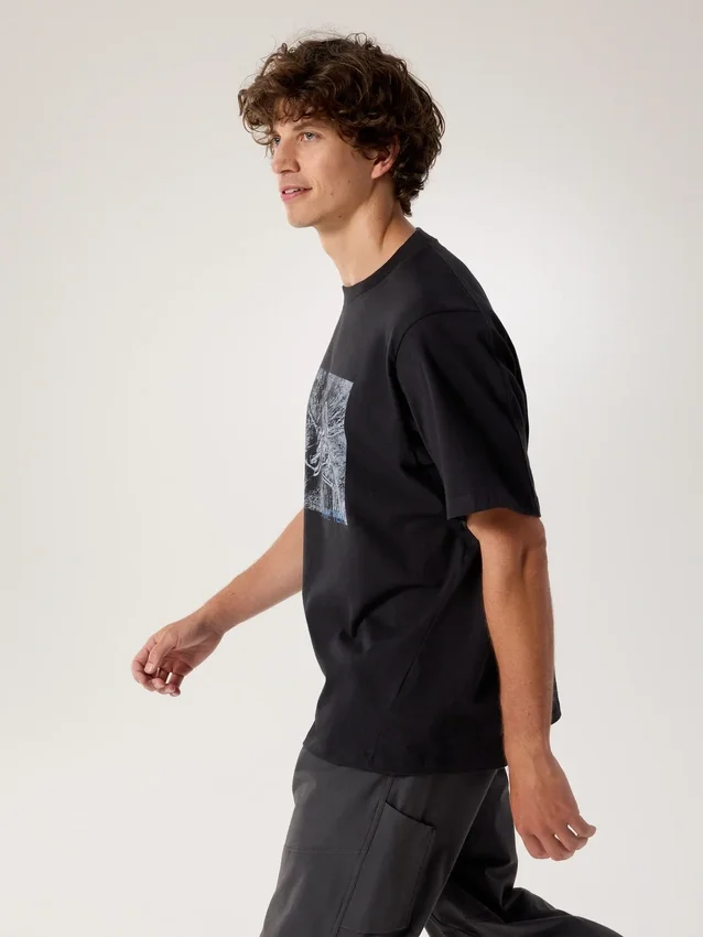 Chemise Kragg Cotton Lithographica SS pour homme