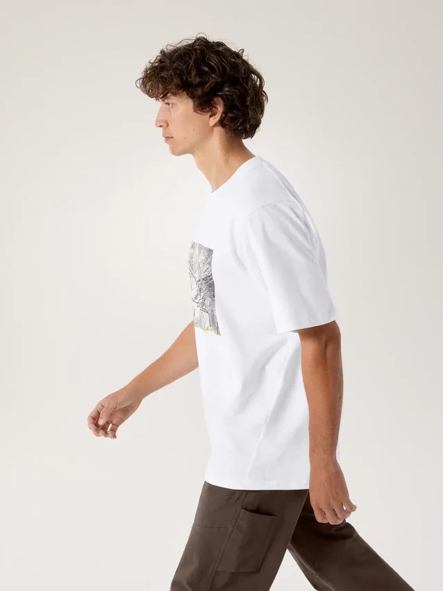 Chemise Kragg Cotton Lithographica SS pour homme