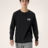 Chemise Kragg SL en coton « Bird Tile » à manches longues pour homme