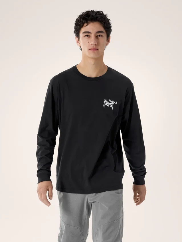 Chemise Kragg SL en coton « Bird Tile » à manches longues pour homme