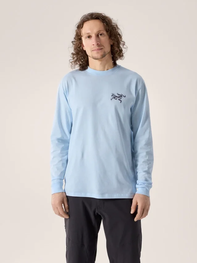 Chemise Kragg SL en coton « Bird Tile » à manches longues pour homme