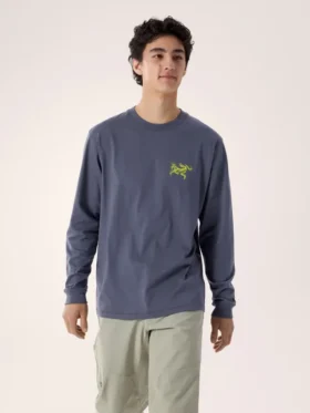 Chemise Kragg SL en coton « Bird Tile » à manches longues pour homme