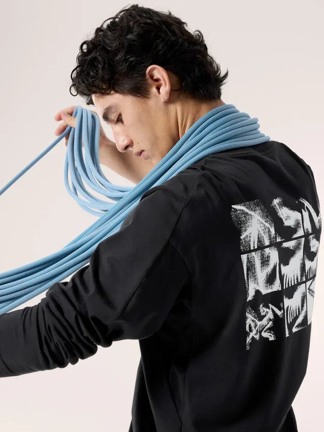 Chemise Kragg SL en coton « Bird Tile » à manches longues pour homme