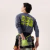 Chemise Kragg SL en coton « Bird Tile » à manches longues pour homme