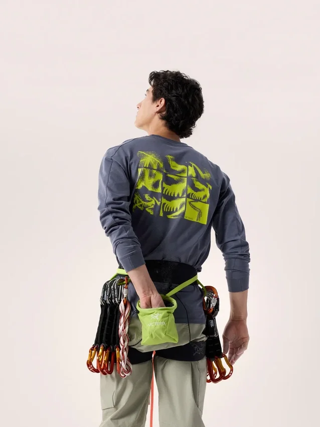 Chemise Kragg SL en coton « Bird Tile » à manches longues pour homme