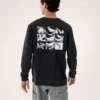 Chemise Kragg SL en coton « Bird Tile » à manches longues pour homme