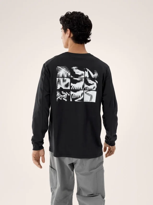 Chemise Kragg SL en coton « Bird Tile » à manches longues pour homme