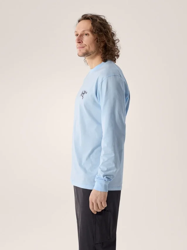 Chemise Kragg SL en coton « Bird Tile » à manches longues pour homme