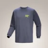 Chemise Kragg SL en coton « Bird Tile » à manches longues pour homme