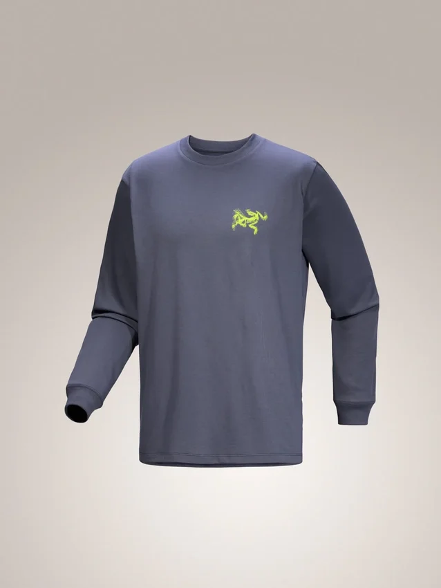 Chemise Kragg SL en coton « Bird Tile » à manches longues pour homme