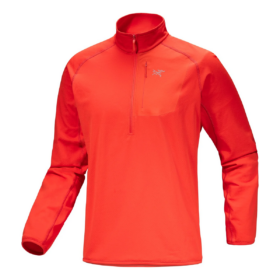 Haut à col zippé Delta 1/2 « Rouge »