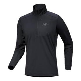 Haut à col zippé Rho LT « Black »