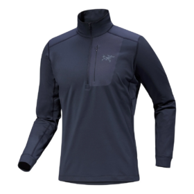 Haut à col zippé Rho LT « Bleu »