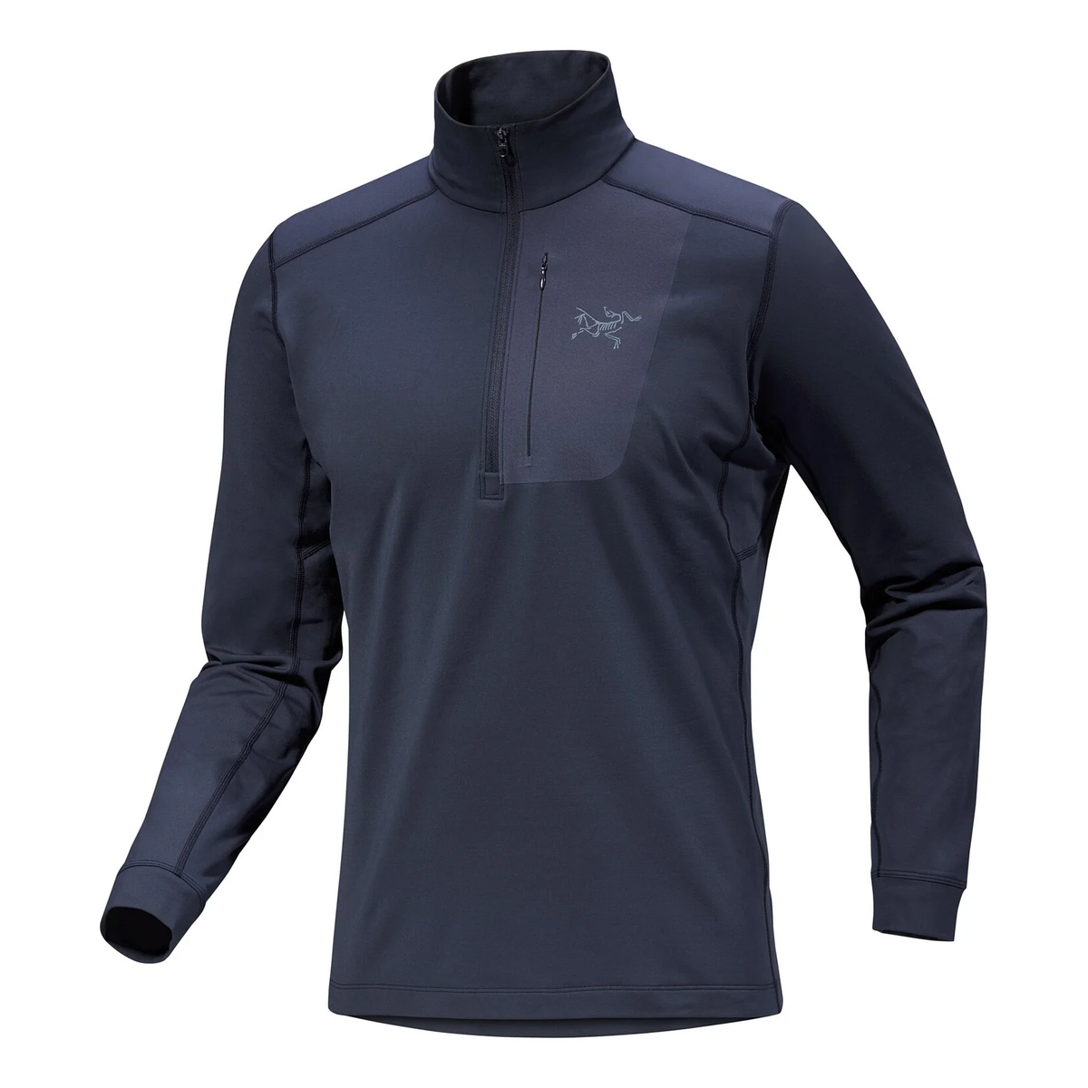 Haut à col zippé Rho LT « Bleu »