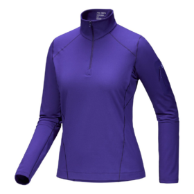 Haut à col zippé Rho « Violet »