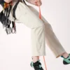 Pantalon Clarkia en coton à jambes larges pour femme