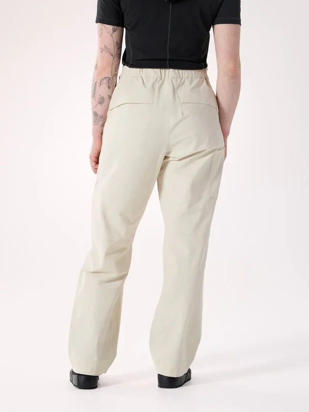 Pantalon Clarkia en coton à jambes larges pour femme