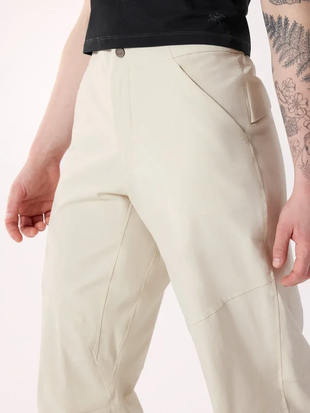 Pantalon Clarkia en coton à jambes larges pour femme