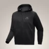 Polaire à capuche et fermeture éclair intégrale Emblem pour homme
