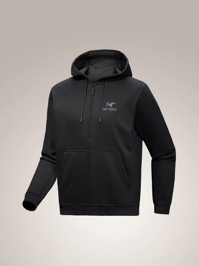 Polaire à capuche et fermeture éclair intégrale Emblem pour homme