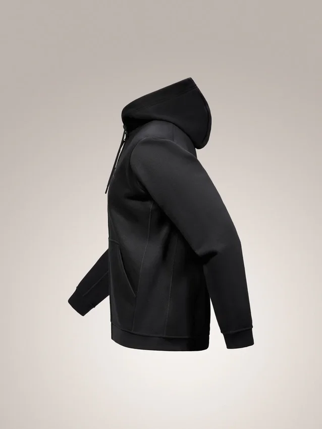 Polaire à capuche et fermeture éclair intégrale Emblem pour homme