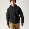 Polaire à capuche et fermeture éclair intégrale Emblem pour homme