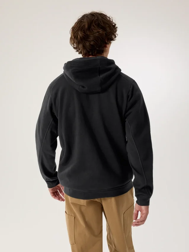 Polaire à capuche et fermeture éclair intégrale Emblem pour homme