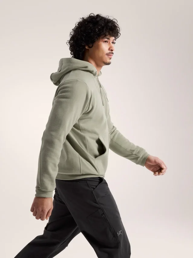 Polaires à capuche et fermeture éclair intégrale Emblem pour homme