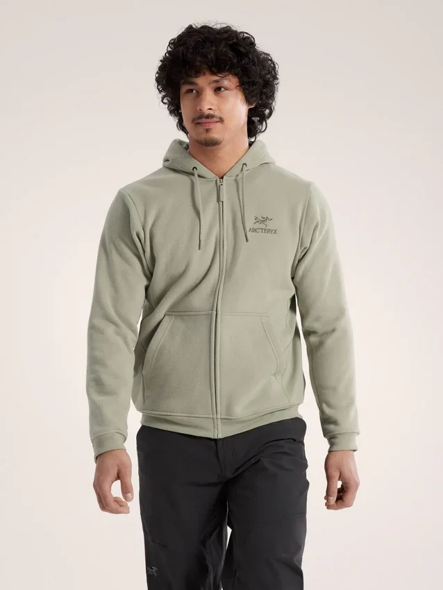Polaires à capuche et fermeture éclair intégrale Emblem pour homme