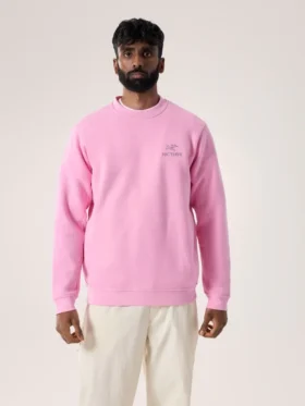 Pull à col rond en polaire Emblem pour homme