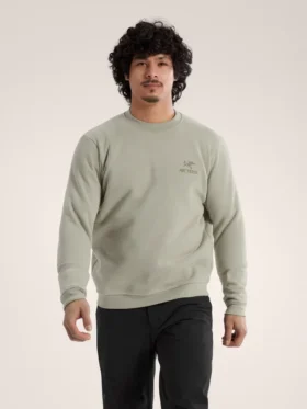 Pull à col rond en polaire Emblem pour homme