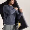 Pull à col rond en polaire Emblem pour homme