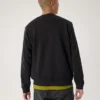 Pull à col rond en polaire Emblem pour homme