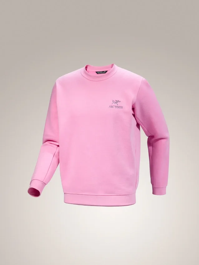 Pull à col rond en polaire Emblem pour homme