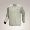 Pull à col rond en polaire Emblem pour homme