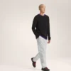Pull à col rond Hallam en laine mérinos pour homme