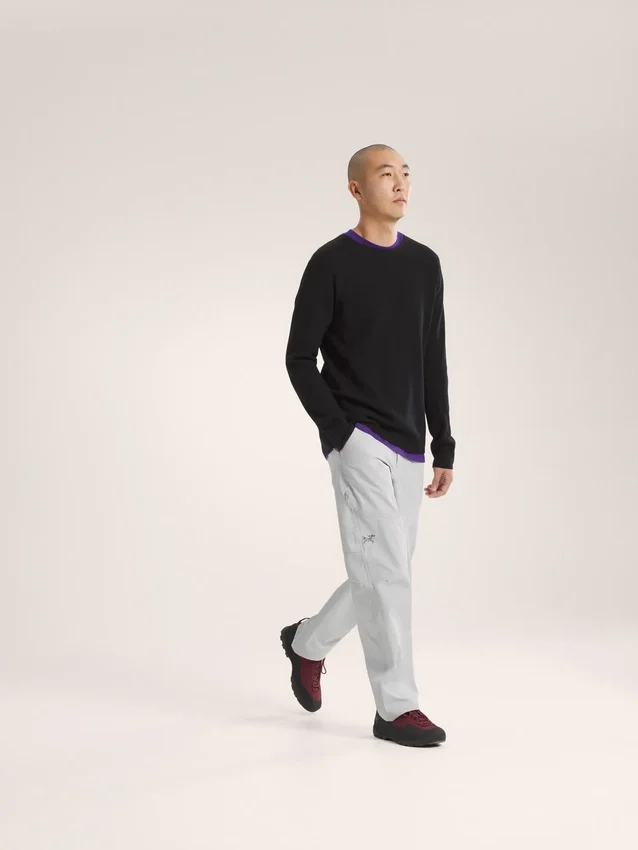 Pull à col rond Hallam en laine mérinos pour homme