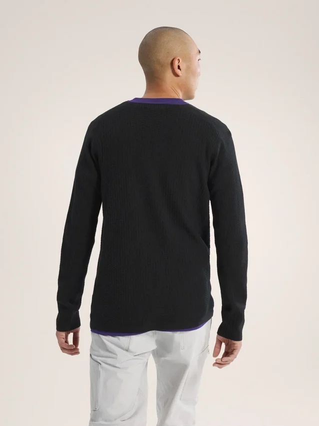 Pull à col rond Hallam en laine mérinos pour homme