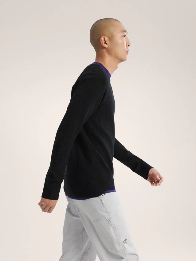 Pull à col rond Hallam en laine mérinos pour homme