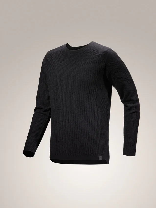 Pull à col rond Hallam en laine mérinos pour homme