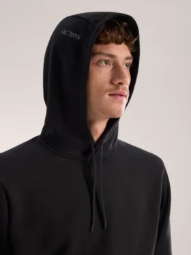 Sweats à capuche Emblem en polaire pour homme