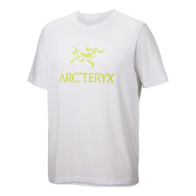 T-shirt « Arc » avec logo « Word » « Blanc Vert »