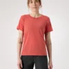 T-shirt à col rond en laine mérinos Lana SS pour femme