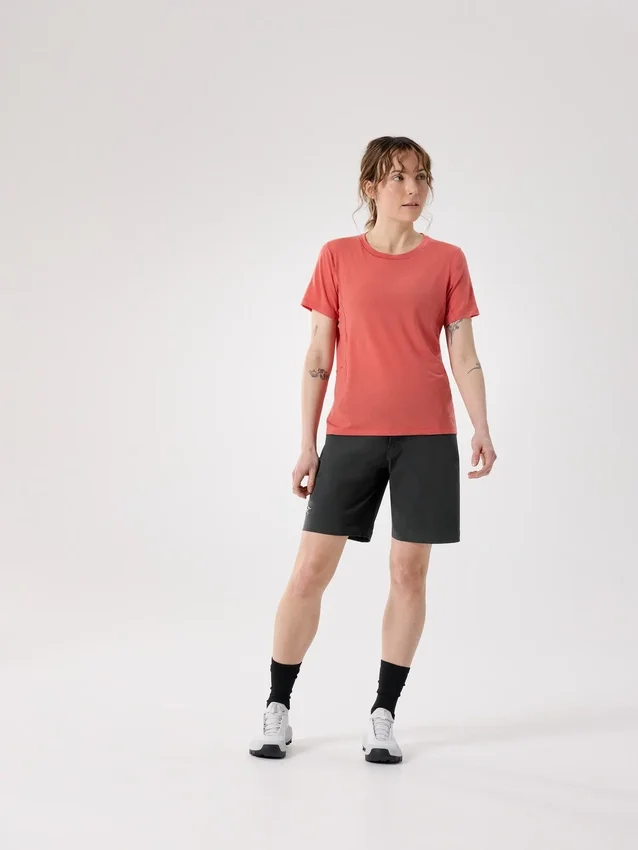 T-shirt à col rond en laine mérinos Lana SS pour femme