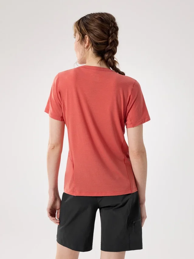 T-shirt à col rond en laine mérinos Lana SS pour femme