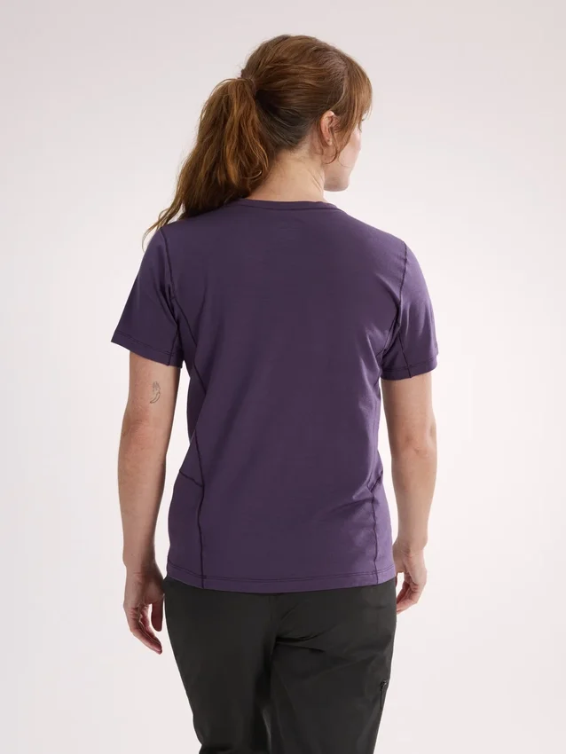 T-shirt à col rond en laine mérinos Lana SS pour femme